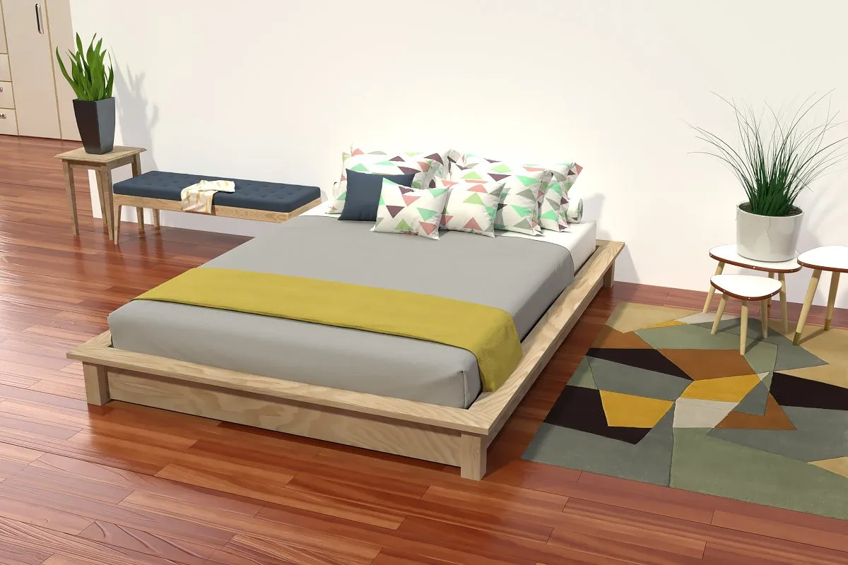 Lit futon Solido en bois massif — vue 3