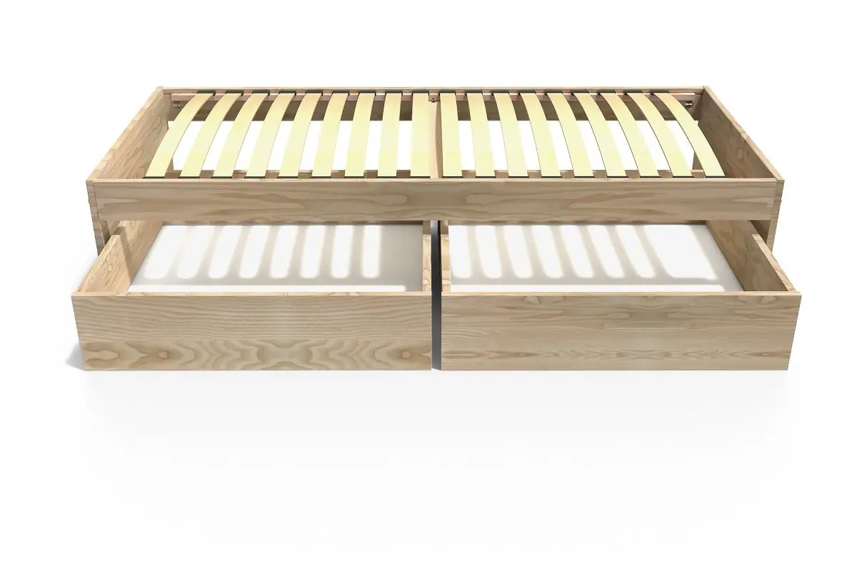 Lit simple avec tiroirs de rangement Malo — vue 3