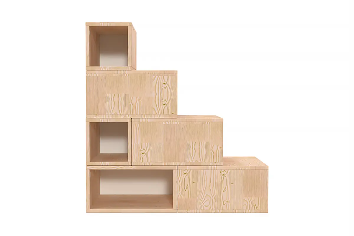 Escalier cube de rangement hauteur 100 cm — vue 4