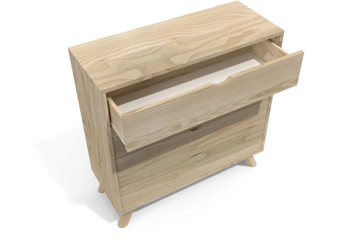 Commode Scandinave en bois massif Viking — vue 5