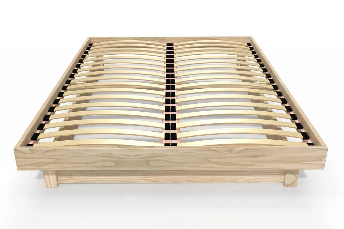 Lit plateforme bois massif — vue 4