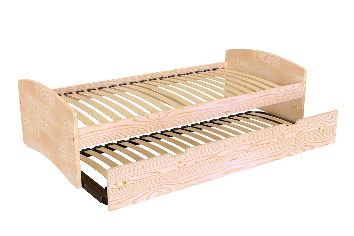 Lit gigogne Happy pin massif