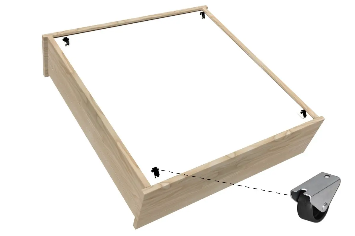 Lit simple avec tiroirs de rangement Malo — vue 4