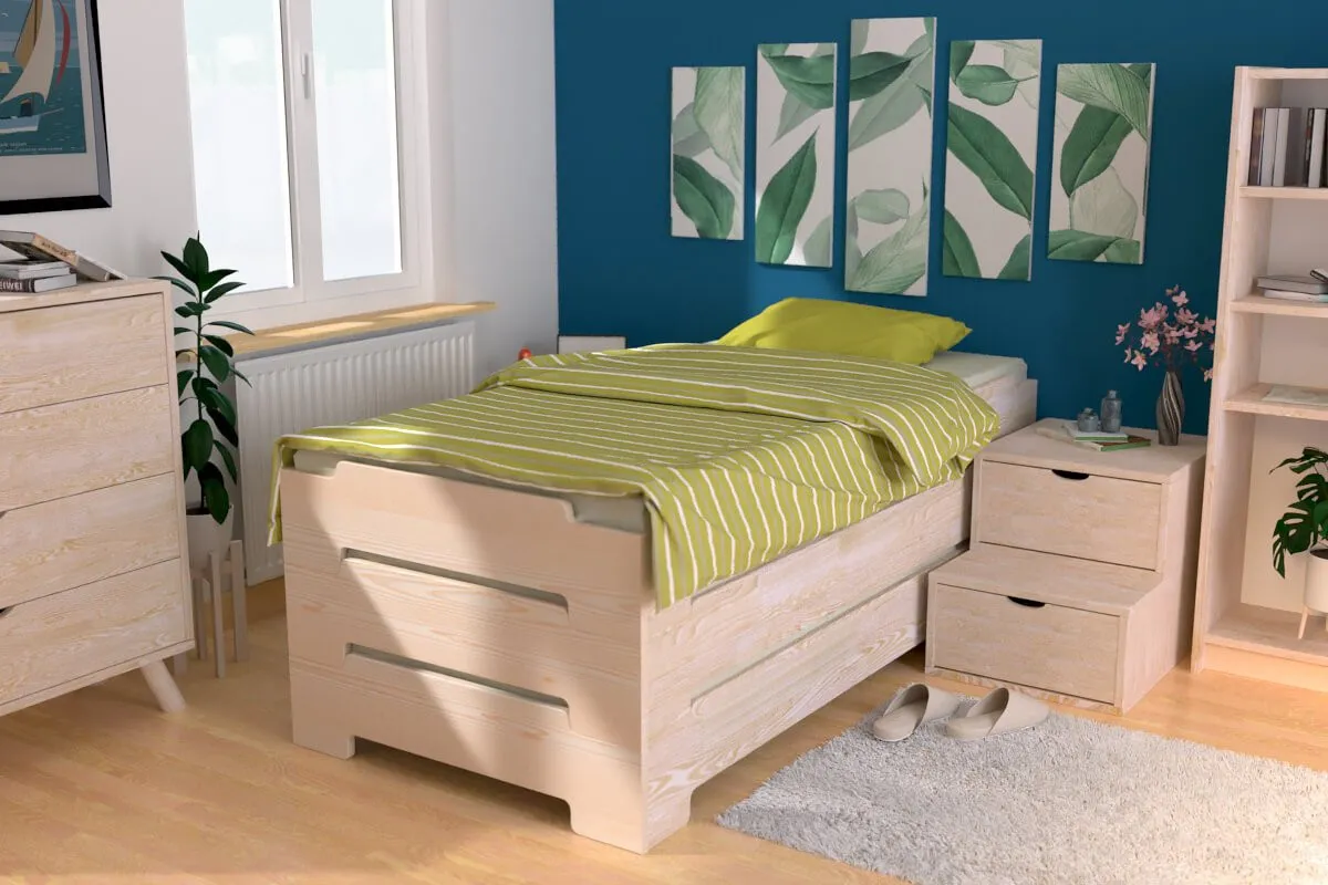 Lit Empilable - 1 place en Bois Massif — vue 5