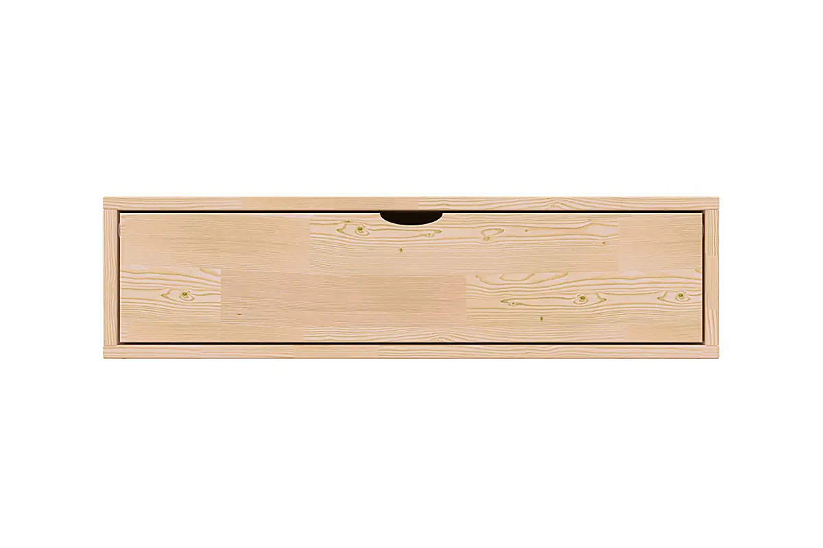 Cube de rangement bois cm + tiroir — vue 3