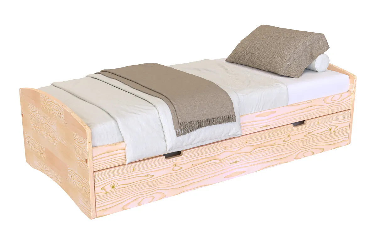 Lit gigogne Happy pin massif — vue 5