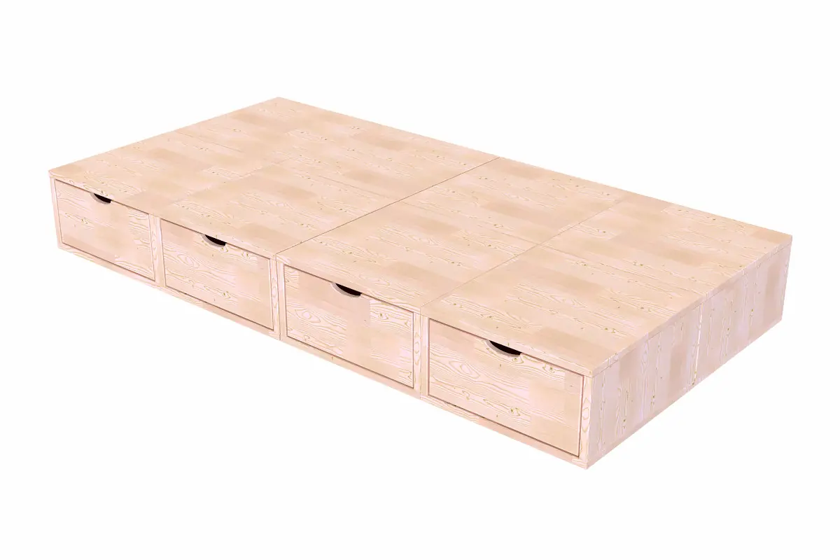 Lit 1 place avec rangement Cube