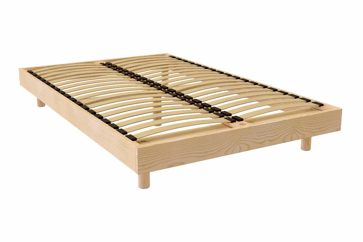 Sommier à lattes 2 places bois Kit France -