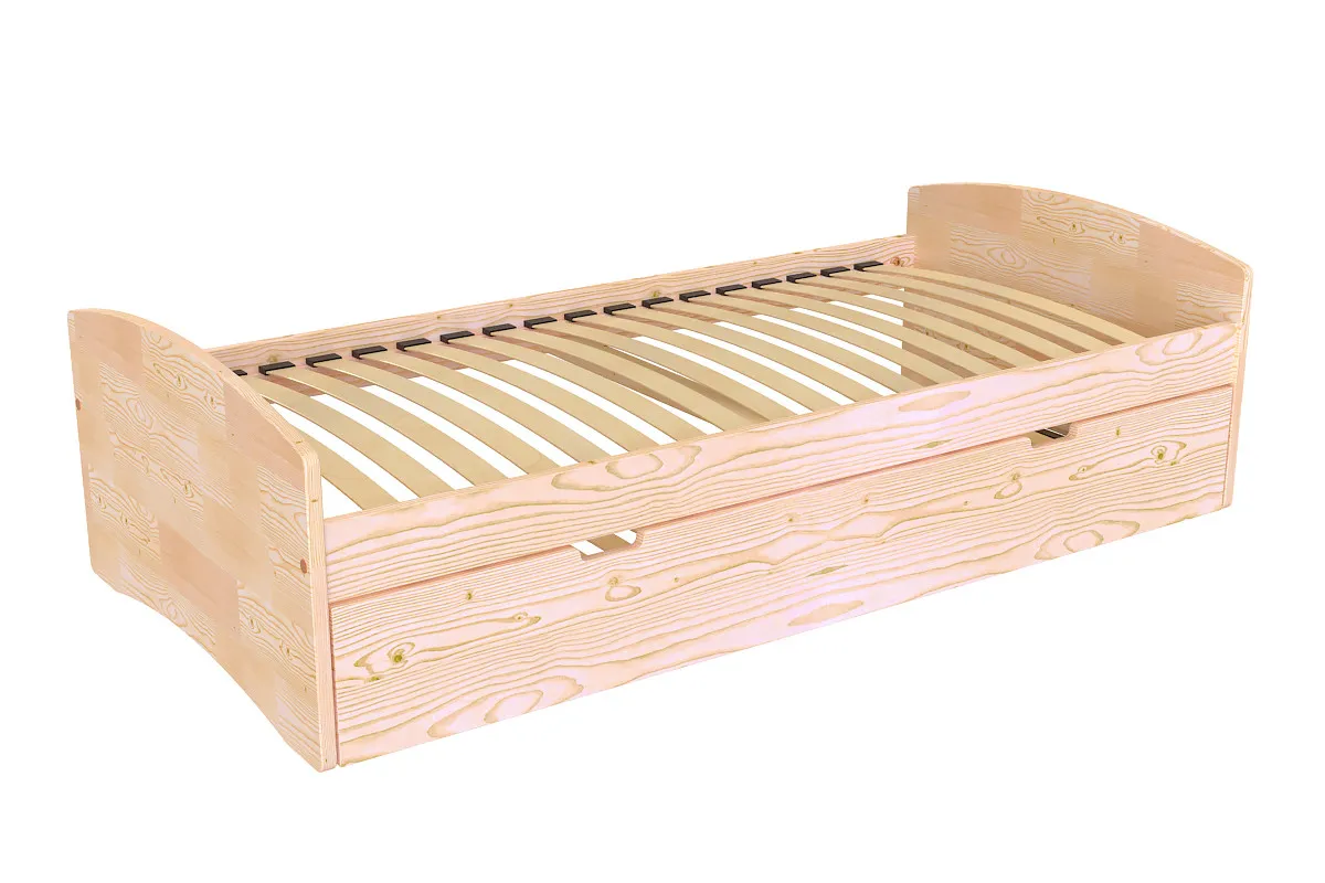 Lit gigogne Happy pin massif — vue 4