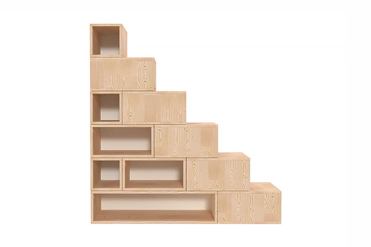 Escalier cube de rangement hauteur 150cm — vue 4