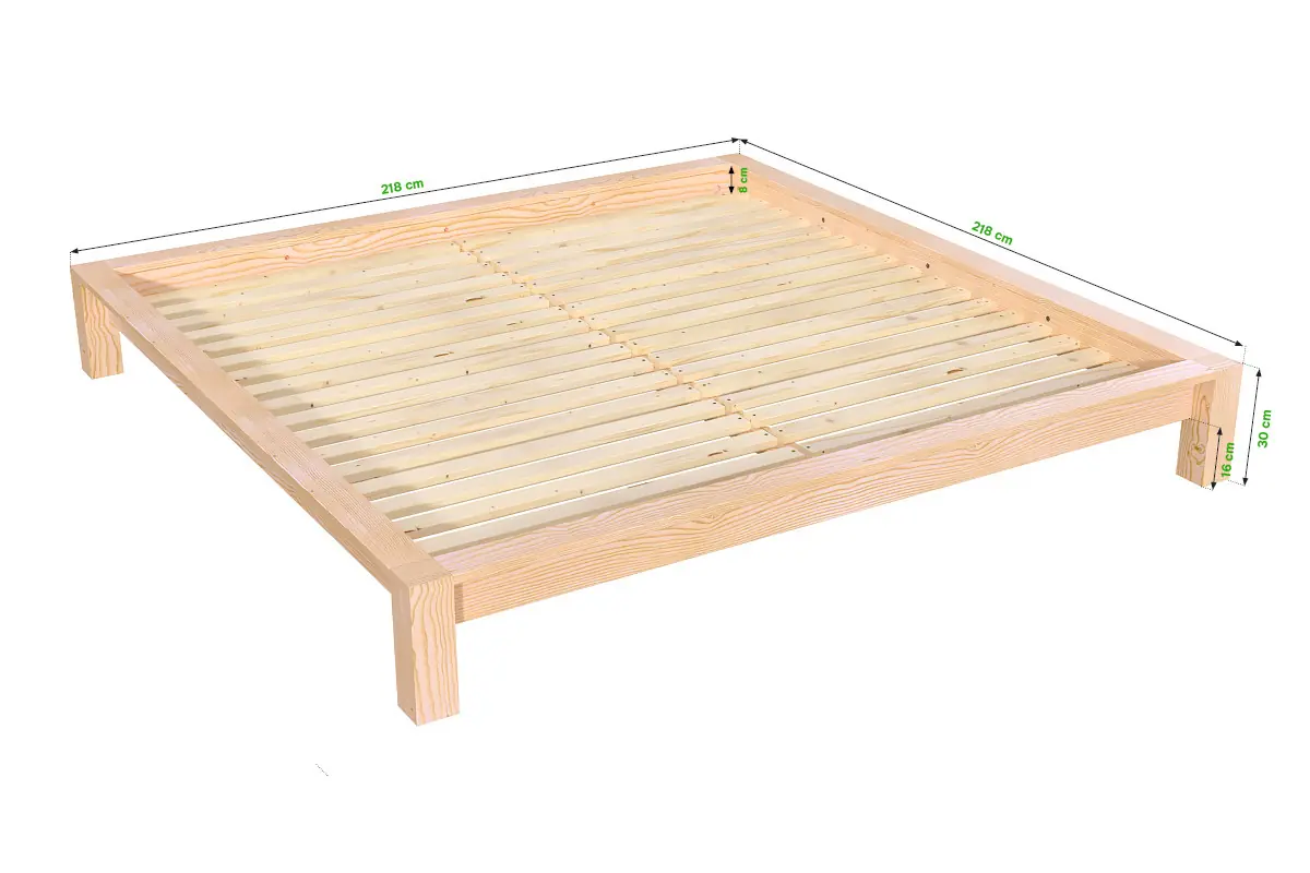 Lit King Size bois massif — vue 5