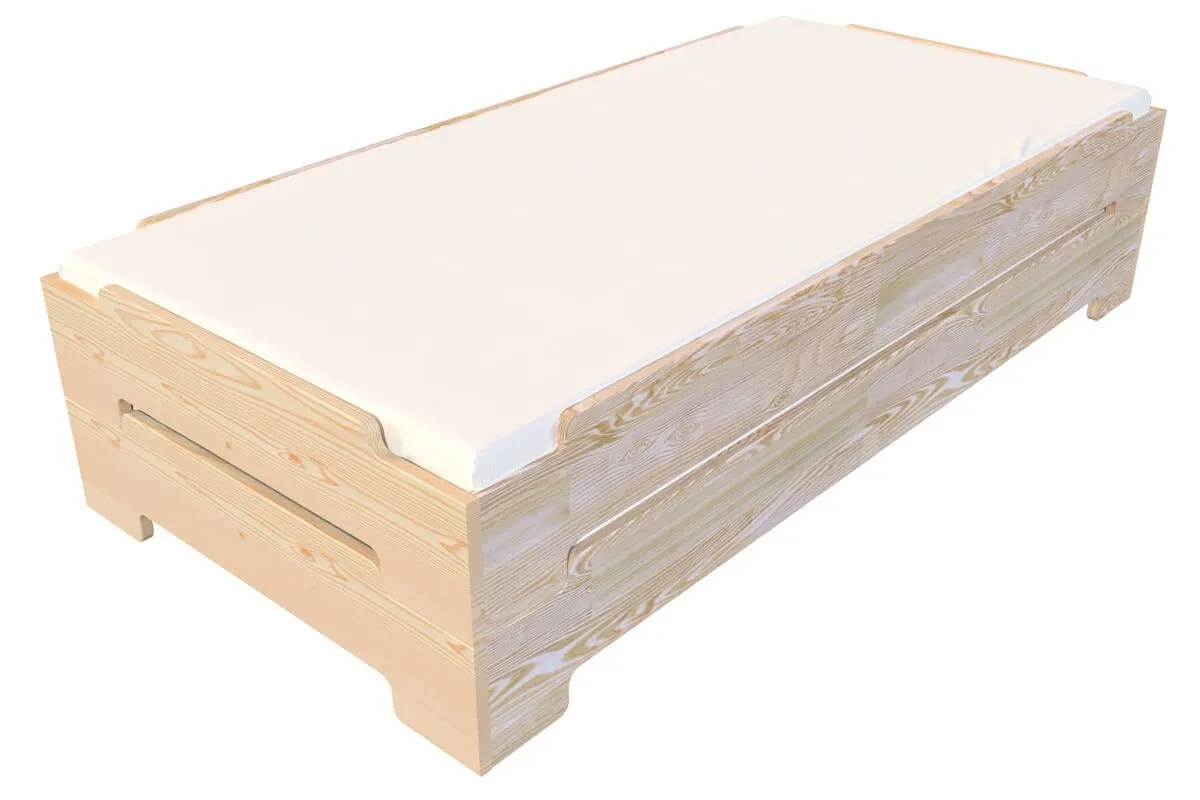Lit Empilable - 1 place en Bois Massif — vue 4