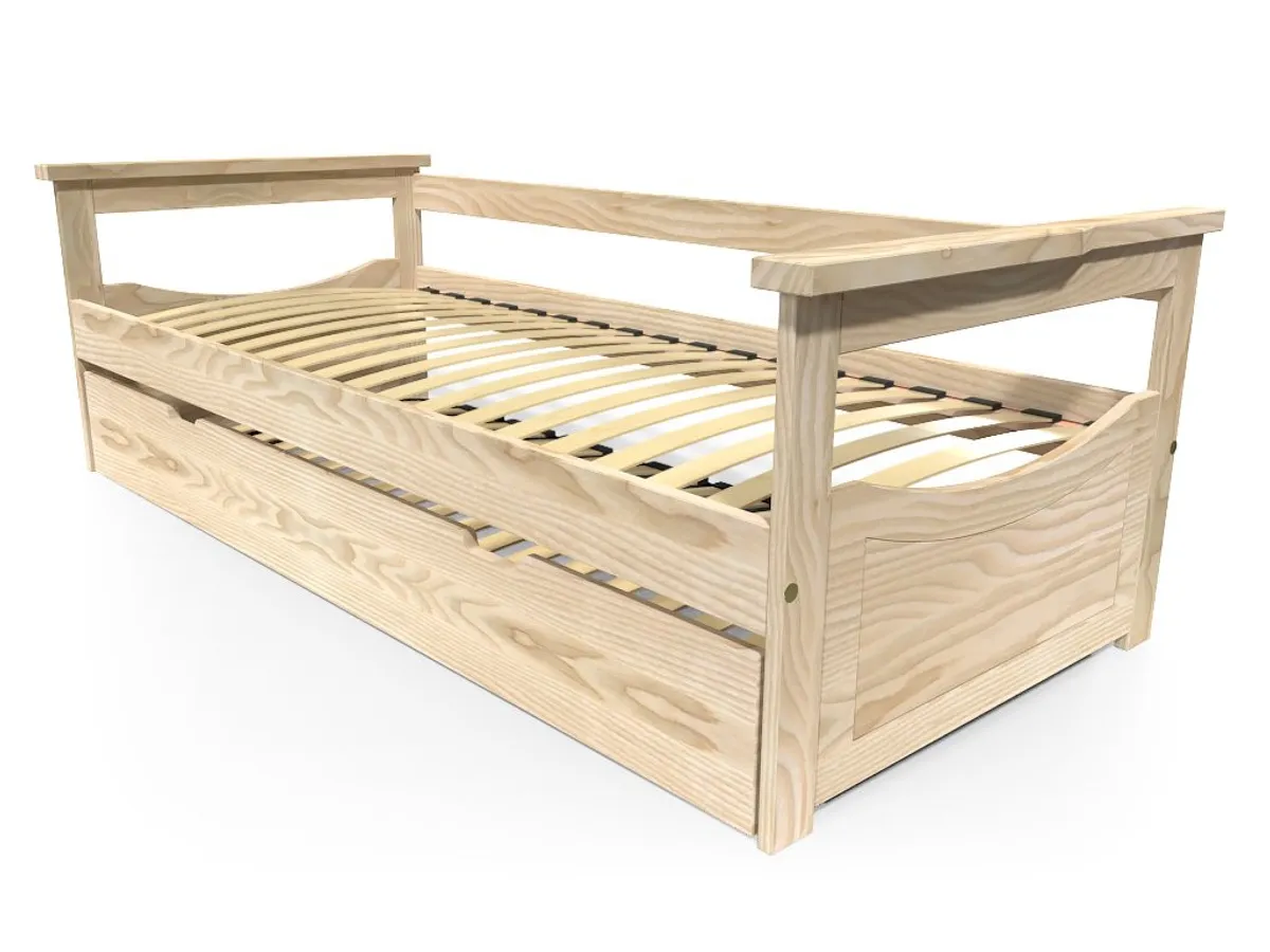 Lit Gigogne Topaze Pin massif