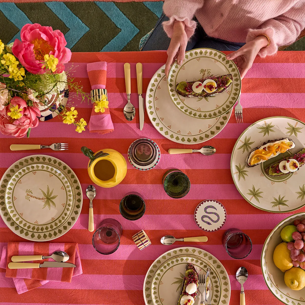 Nappe Rayée Tissé-teint, 30% Coton Recyclé, MIRELLA — vue 3