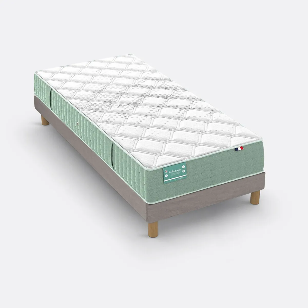Ensemble Matelas Dos Sensible Latex, 5 Zones, Ferme, Accueil Tonique Et Sommier — vue 3
