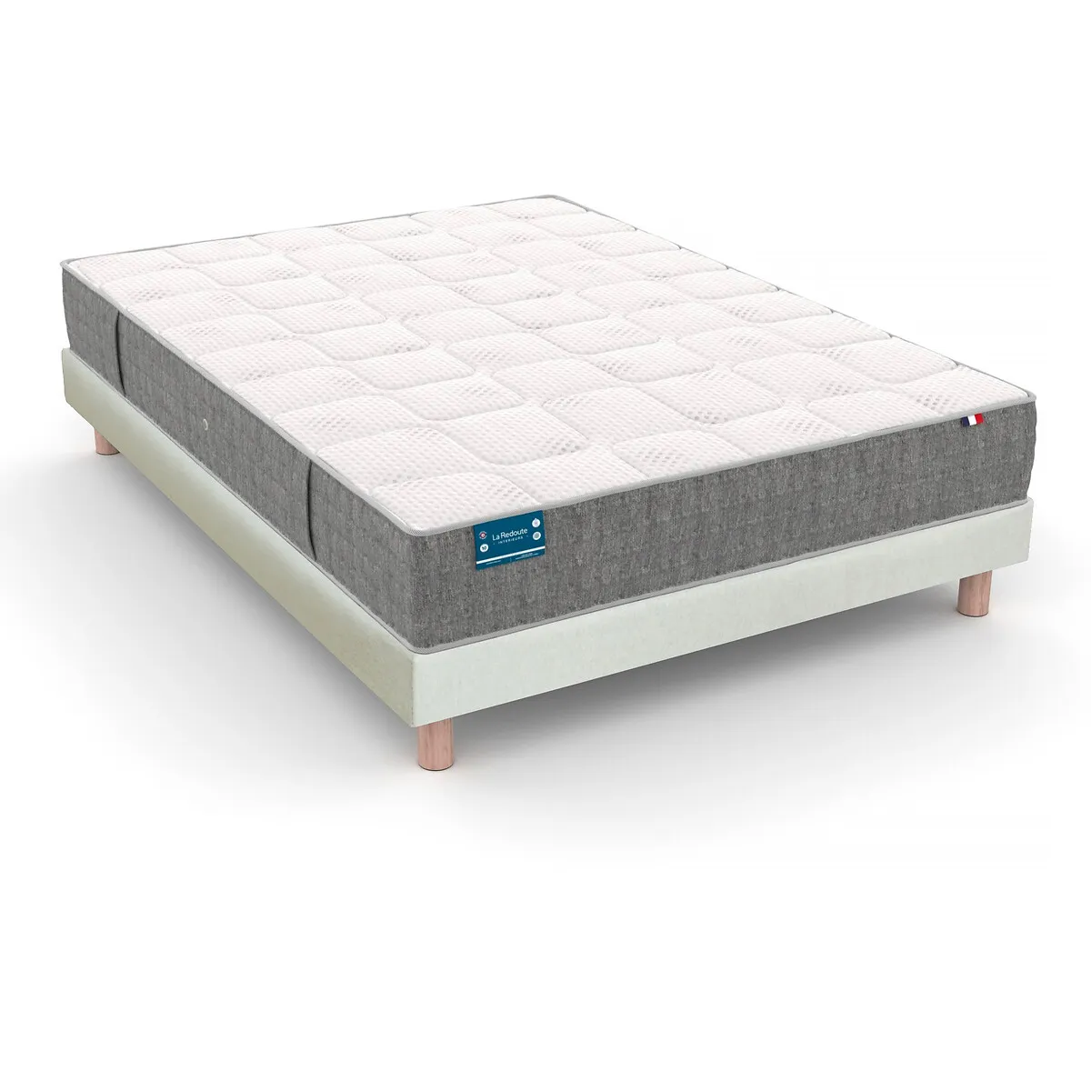 Ensemble Matelas 672 Ressorts, Soutien Très Ferme, Accueil Moelleux Et Sommier