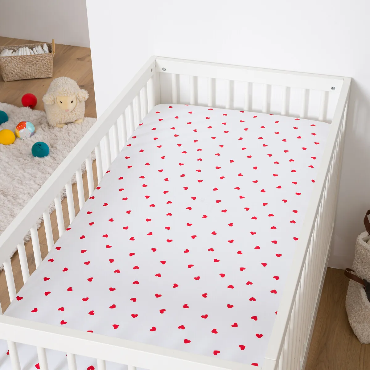 Drap-housse Bébé Coton, Bonnet 17 Cm, Scacco