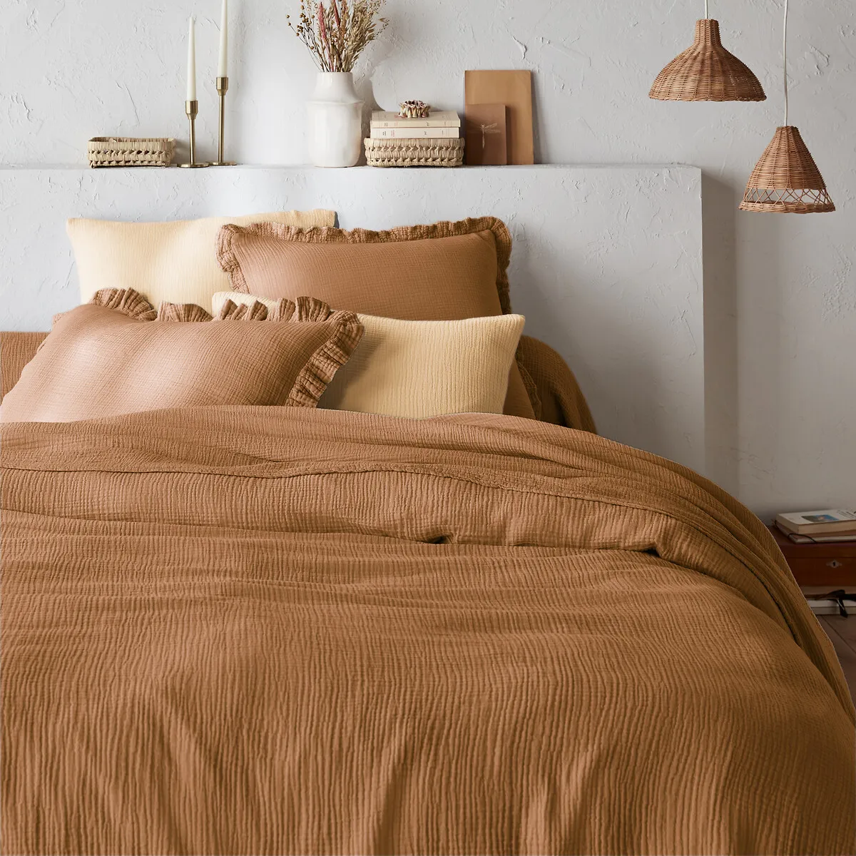Housse De Couette Unie En Gaze De Coton, Kumla — vue 3