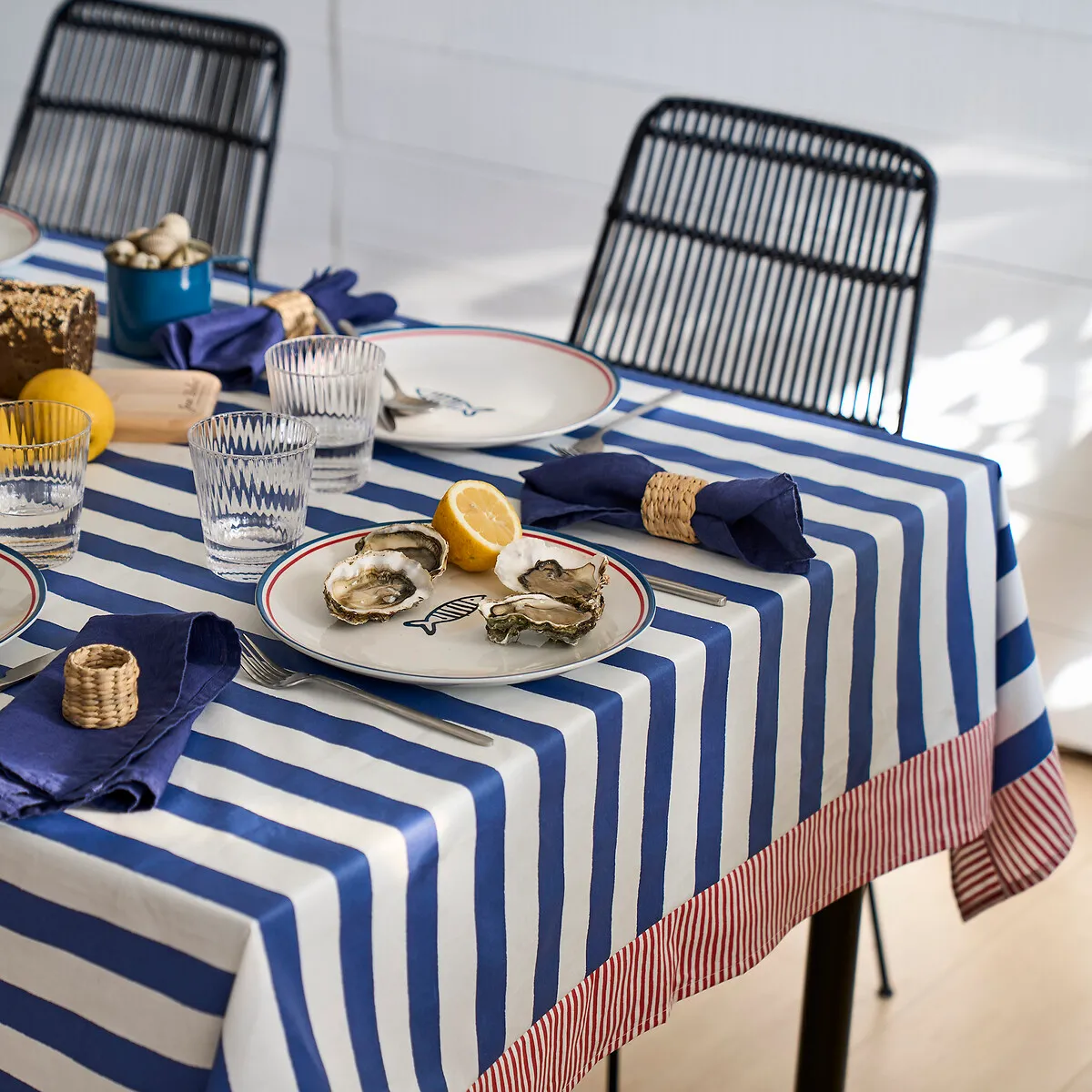 Nappe Type Toile Cirée, Pur Coton Souple, Hendaye — vue 3