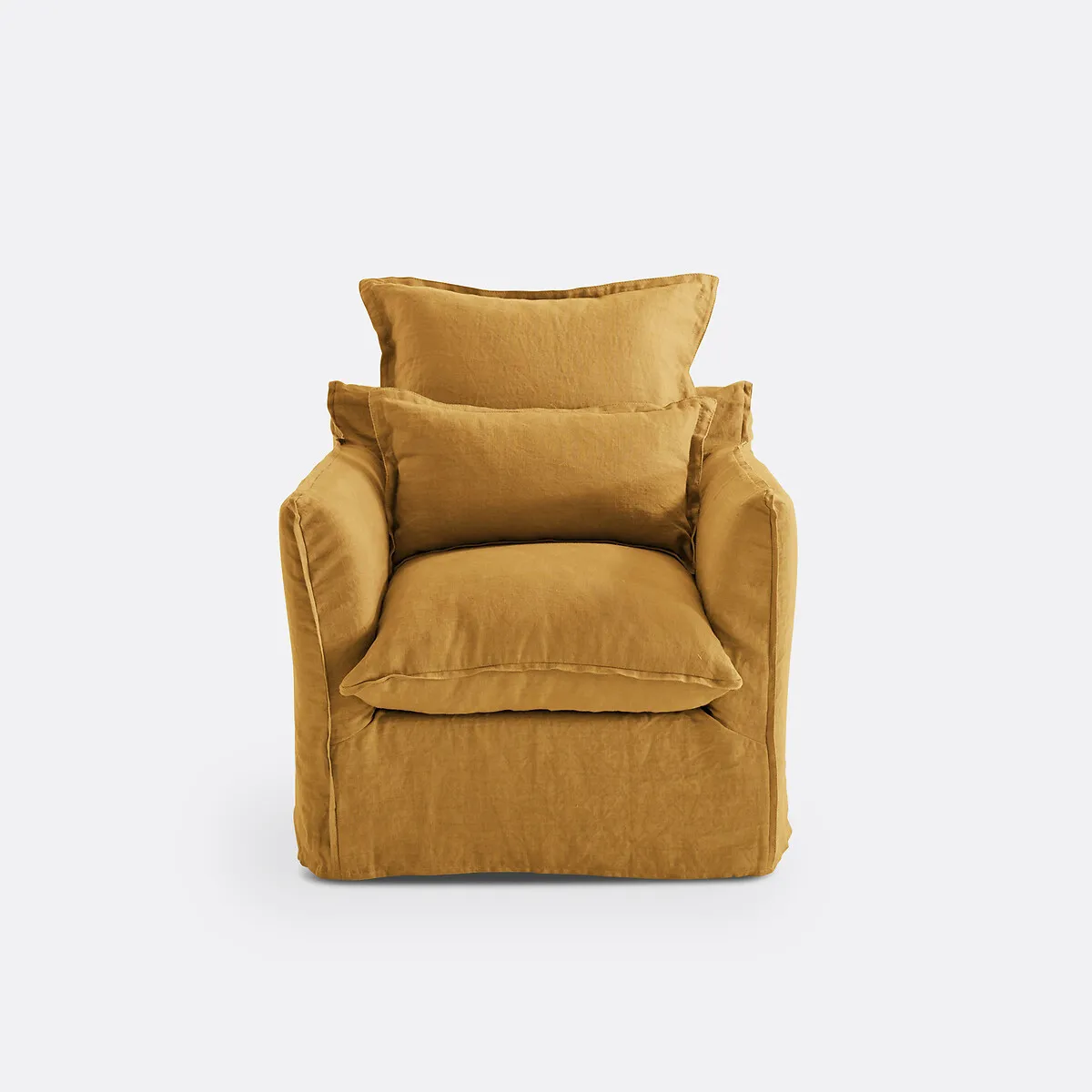 Fauteuil, Déhoussable, En Lin Froissé, ODNA — vue 3