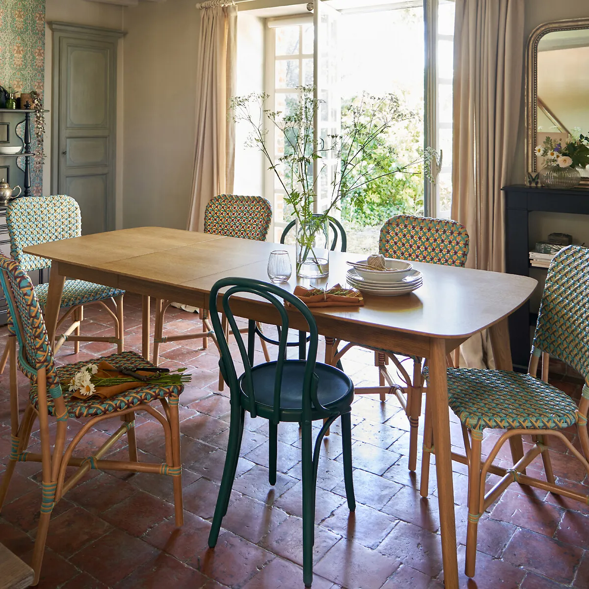Lot De 2 Chaises Tressées, Musette — vue 3