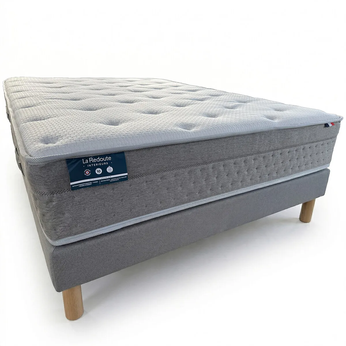 Ensemble Matelas 1362 Ressorts Ensachés, Soutien Ferme, Accueil Enveloppant