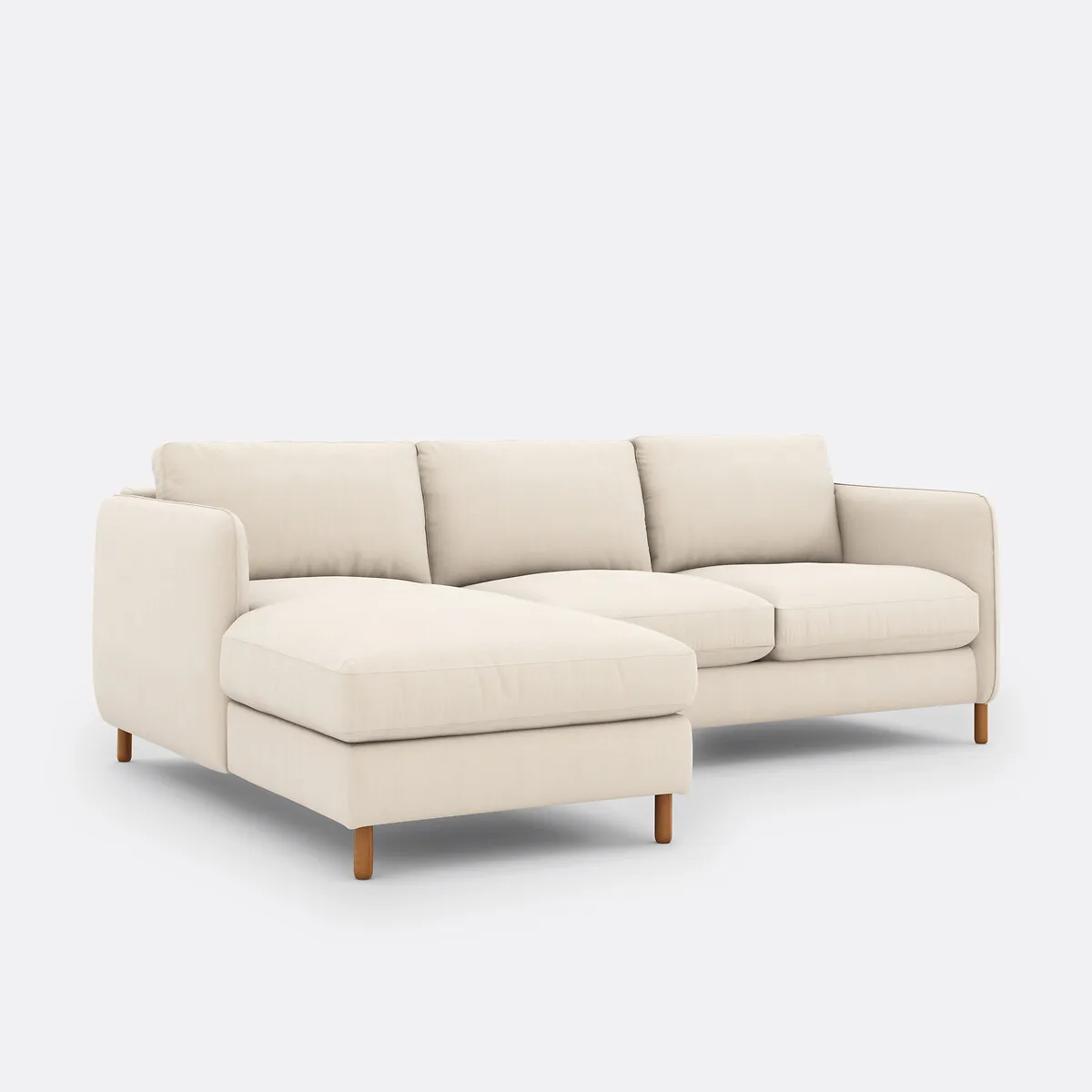 Canapé D'angle Gauche, Convertible, 4 Places, En Polyester, LOMÉO — vue 3
