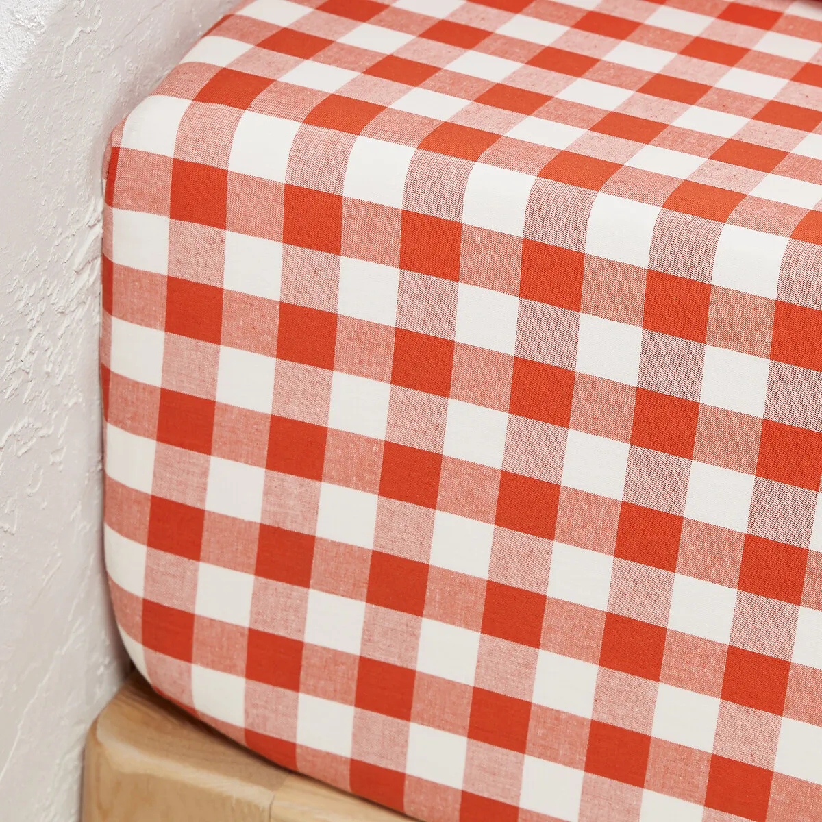 Drap Housse En Coton, Bonnet 30 Cm, Veldi Orange — vue 3