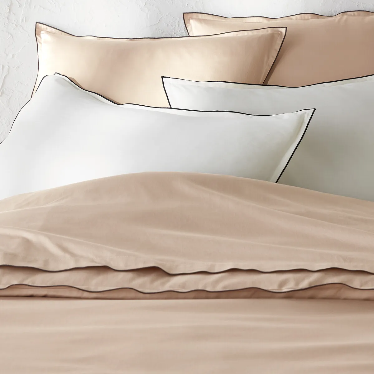 Housse De Couette De Satin De Coton Lavé, 118 Fils, Victor Uni — vue 3