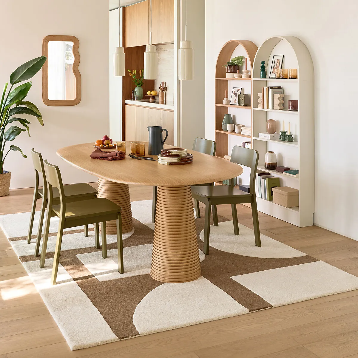 Lot De 2 Chaises En Bouleau Massif Teinté, Talet — vue 3