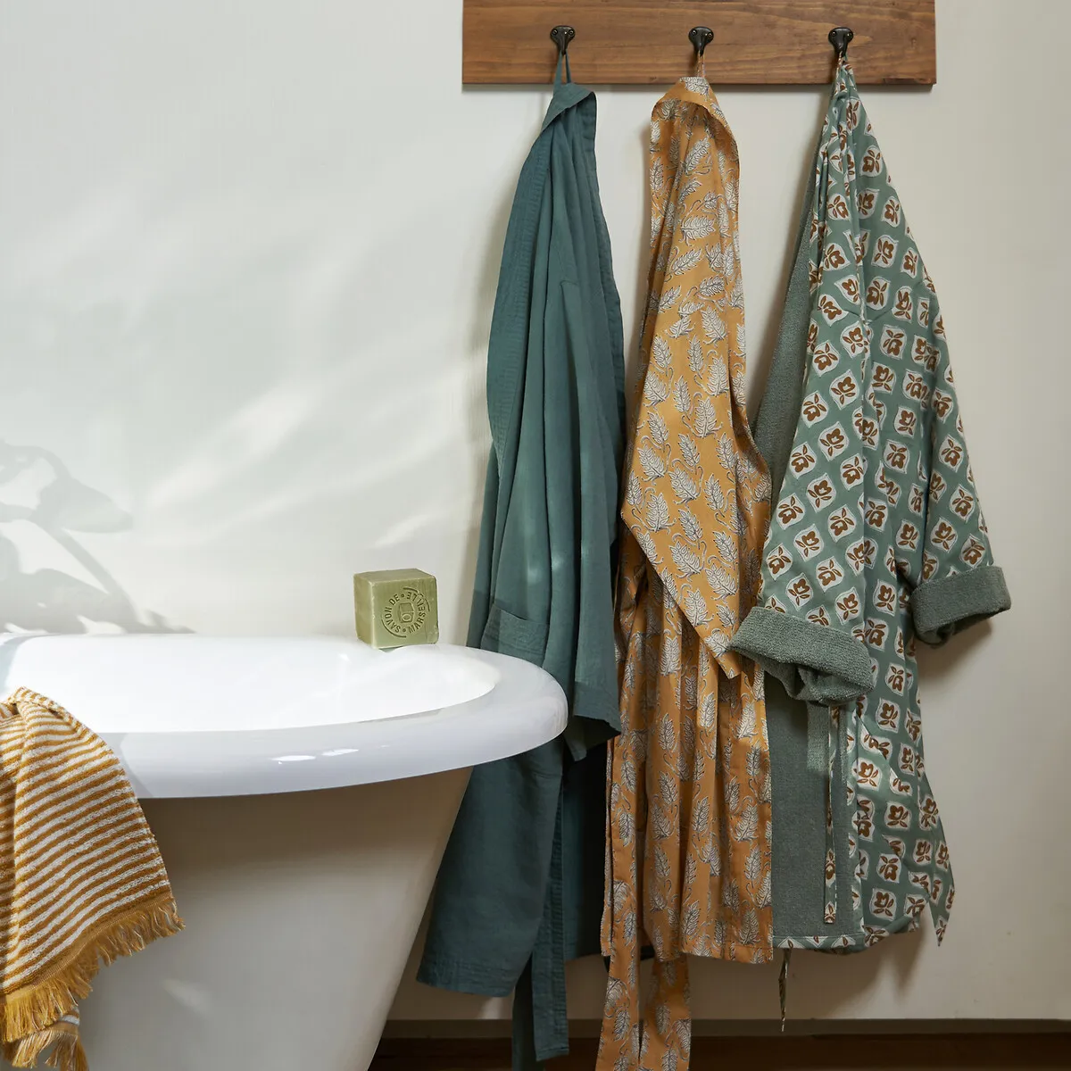 Peignoir De Bain Kimono Envers Éponge, Cilou — vue 3