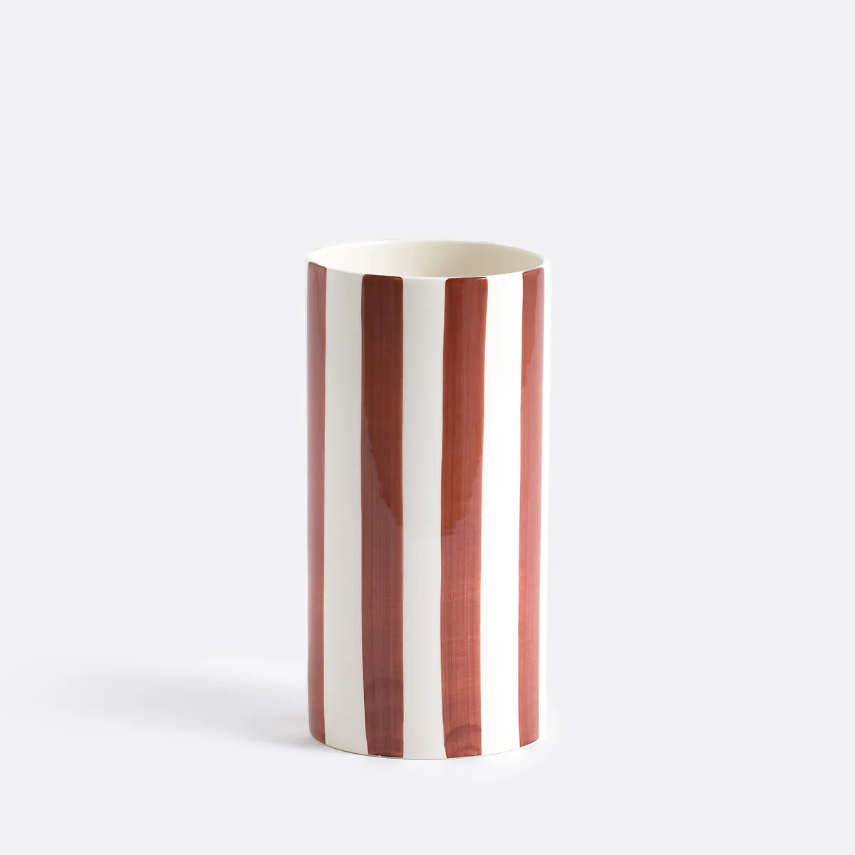 Vase En Céramique À Rayures, H25 Cm, Jaoma — vue 3