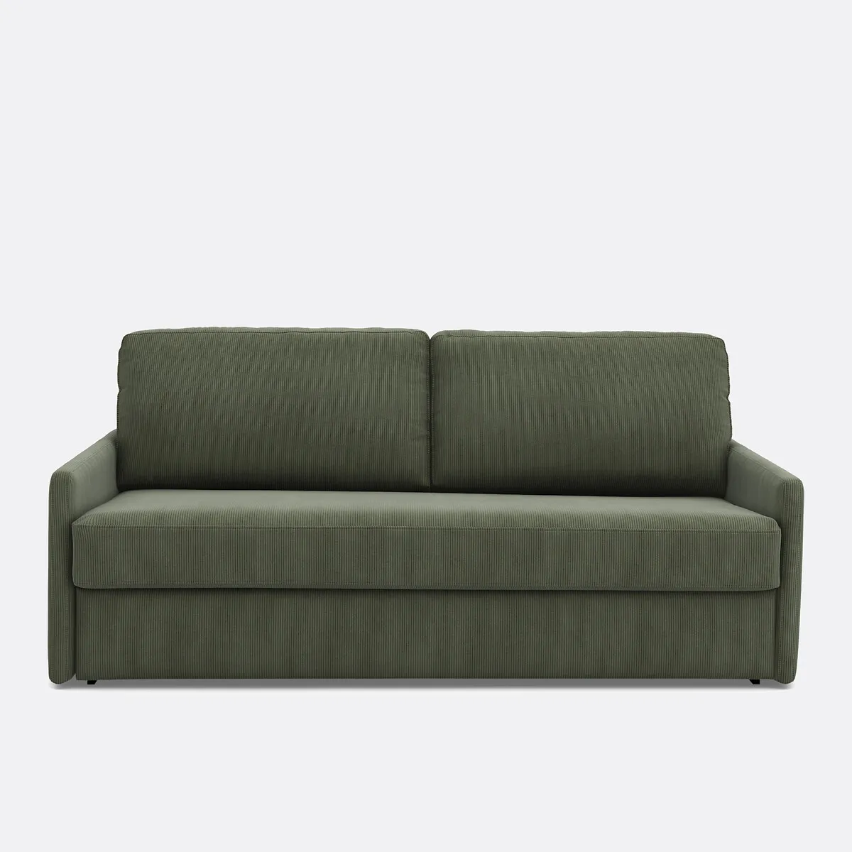Canapé Convertible, Comfort Bultex®,en Velours Côtelé Fines Cotes, MARTA