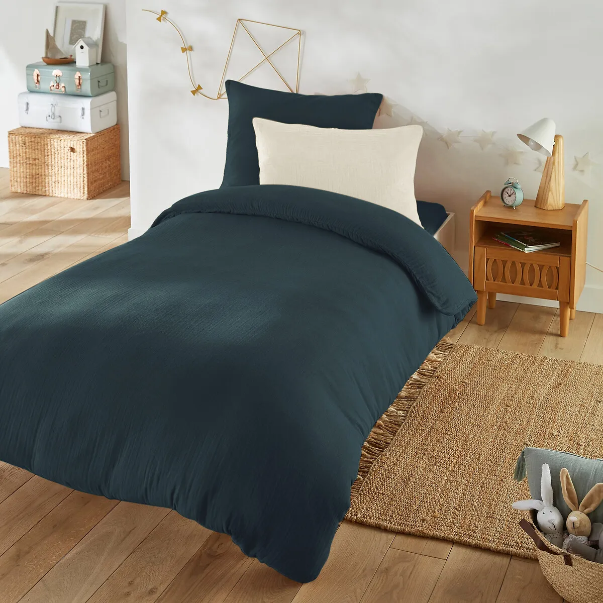 Drap-housse Enfant Uni Gaze De Coton, Kumla — vue 3
