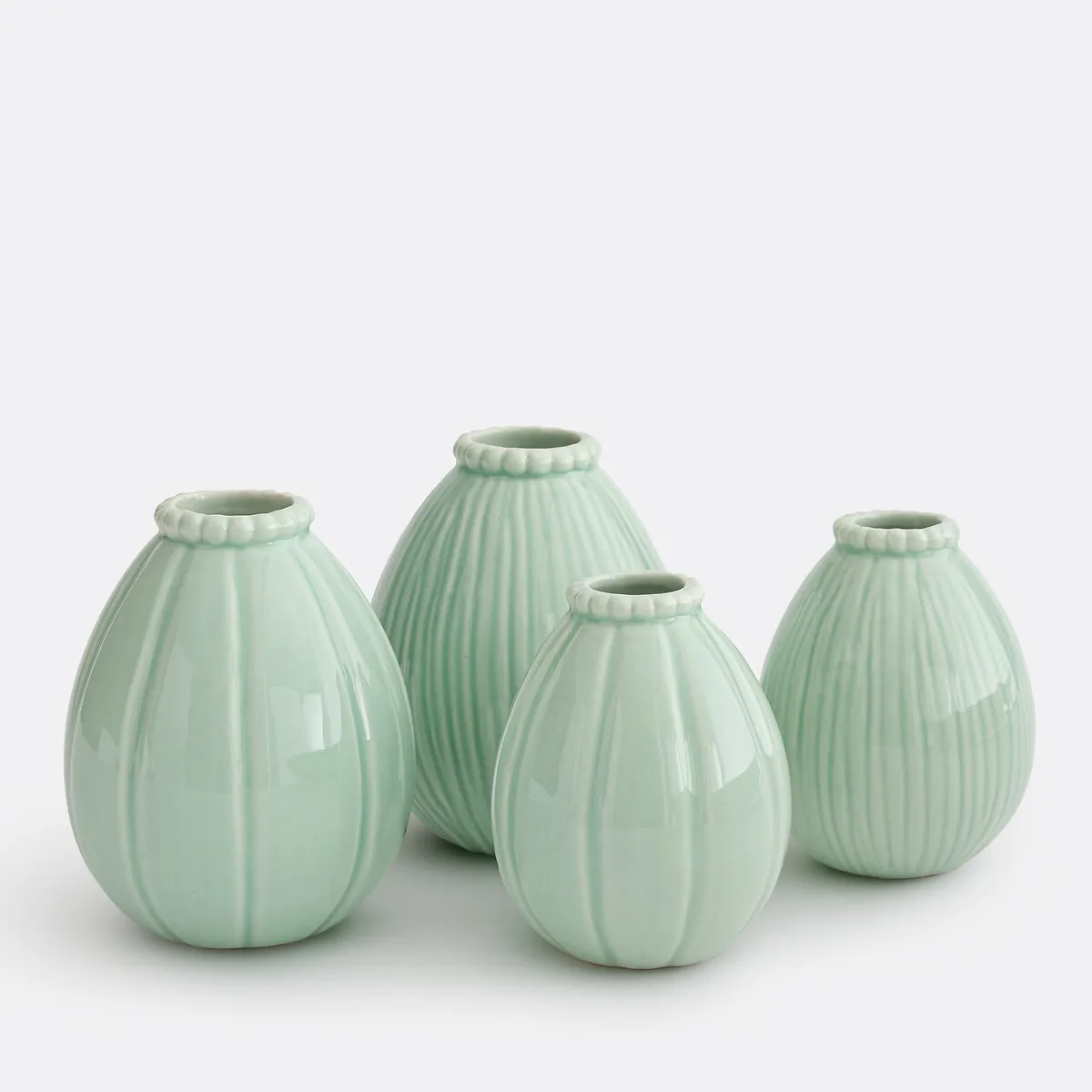 Lot De 4 Vases En Porcelaine, AQUORA — vue 3