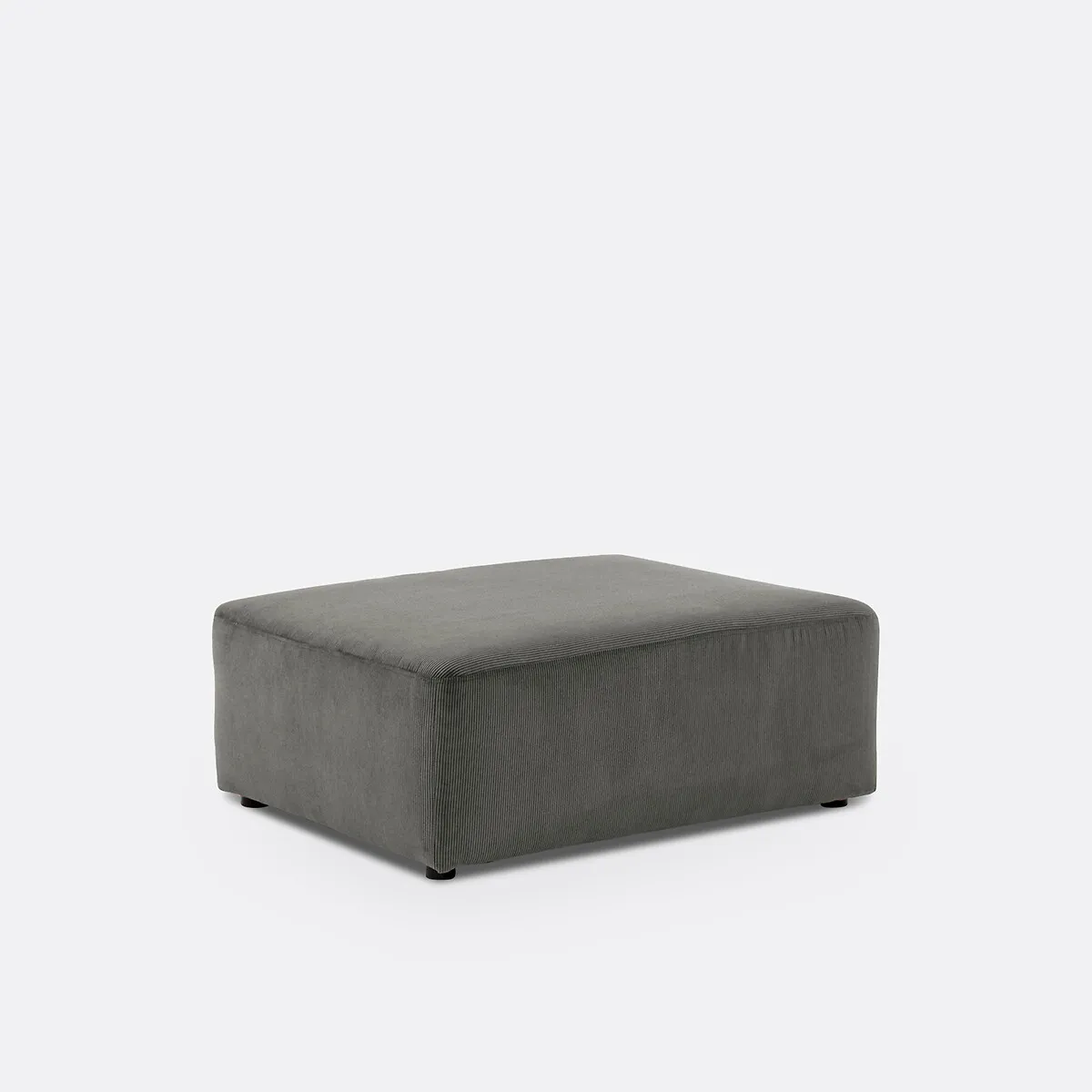 Pouf, En Velours Côtelé Fines Côtes, MONICA — vue 3