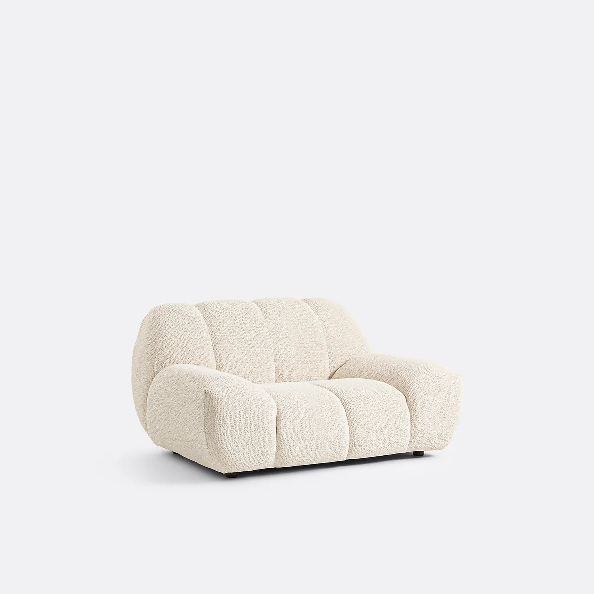 Fauteuil XL, Tissu Relief, Nuria — vue 3