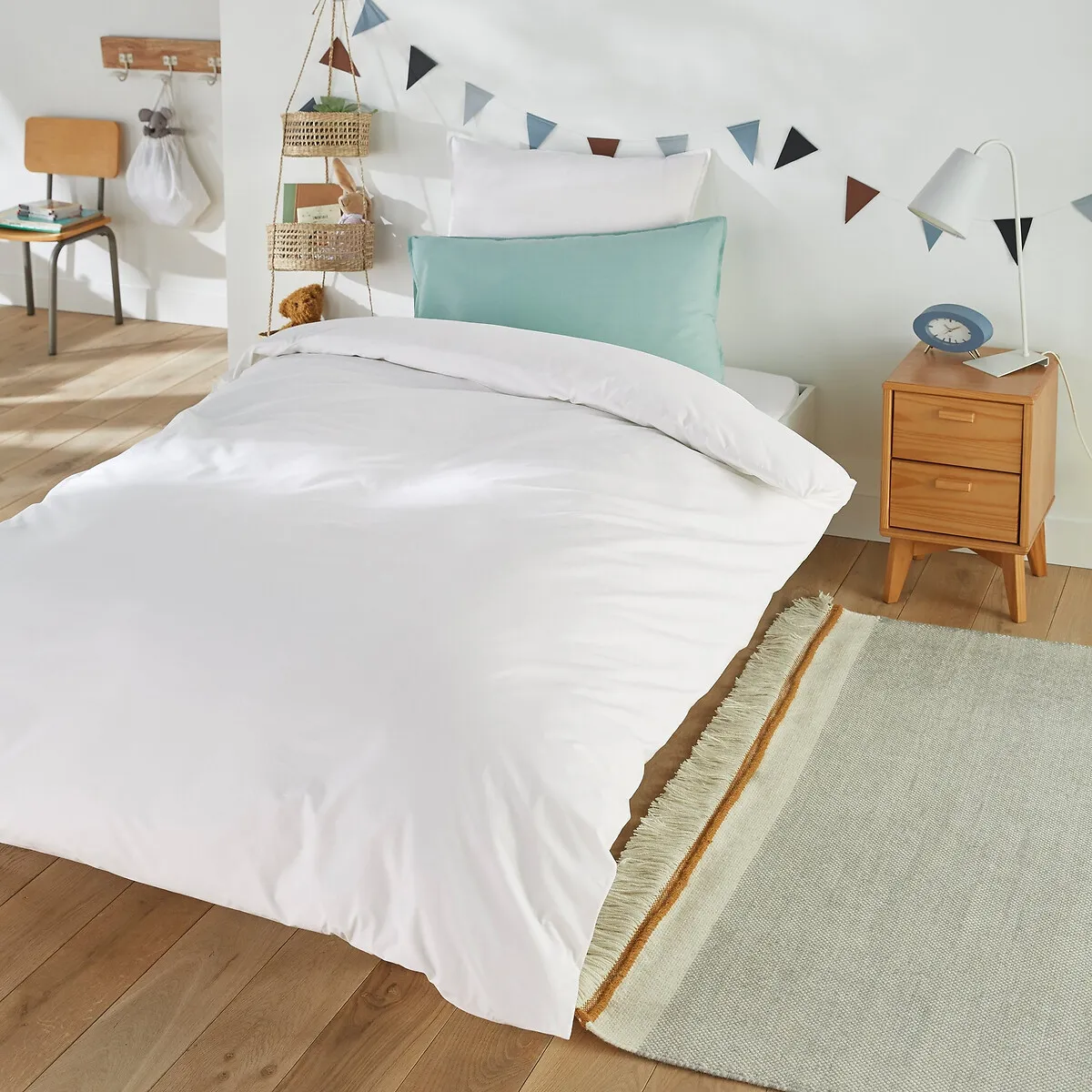 Drap Housse Enfant Uni Percale De Coton Biologique — vue 3