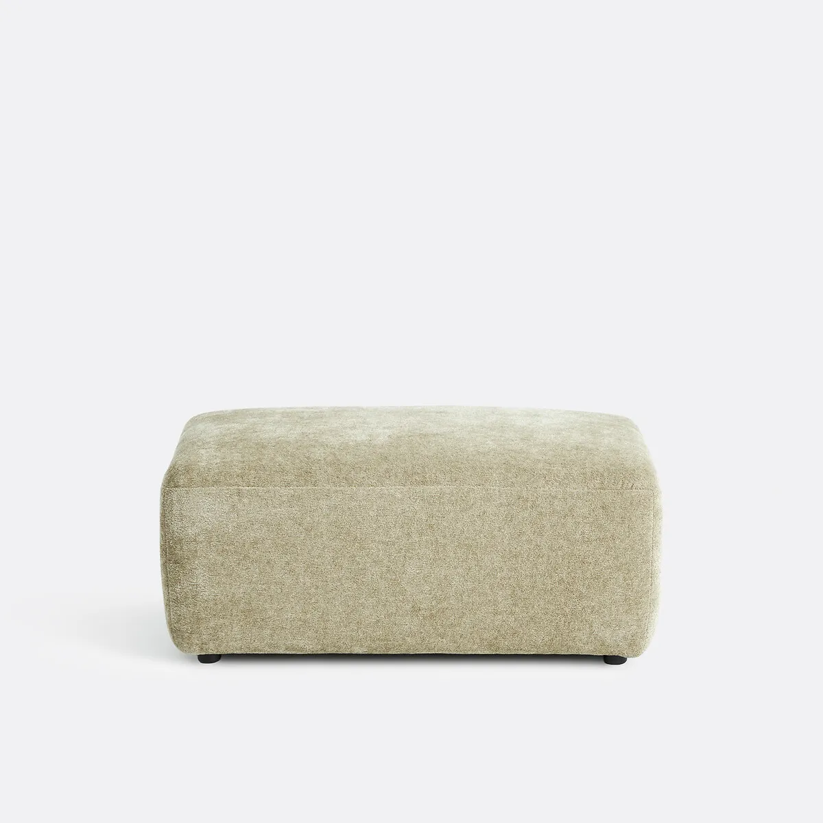Elément Pouf Pour Canapé Modulable, En Chenille Épaisse, AMAD