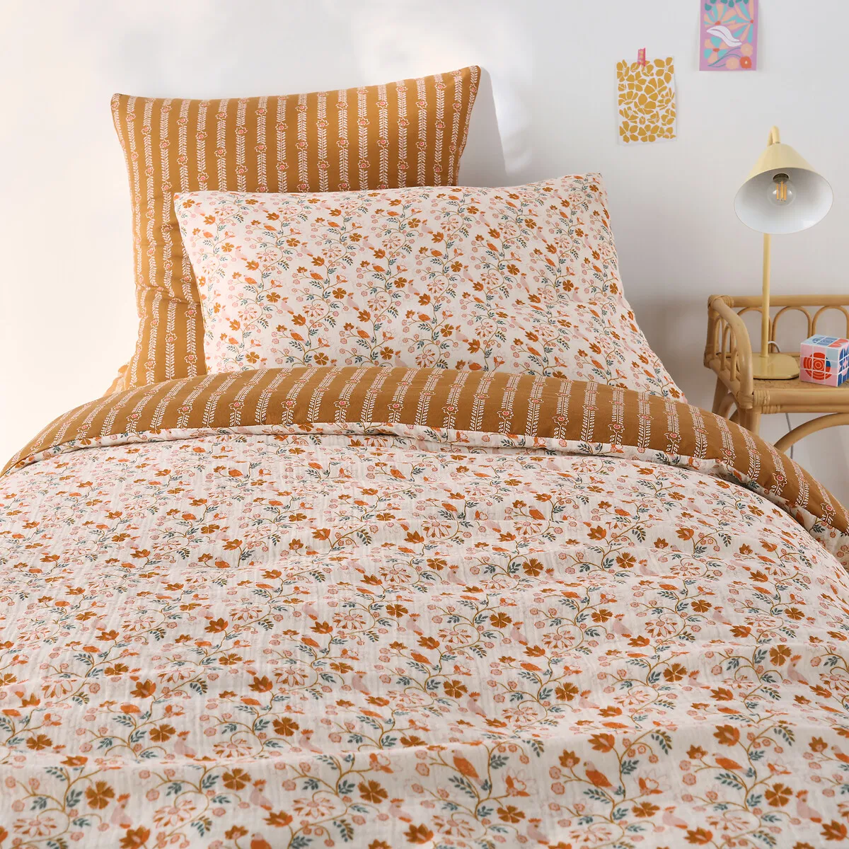 Housse De Couette Enfant Gaze/coton Lavé, Nitti