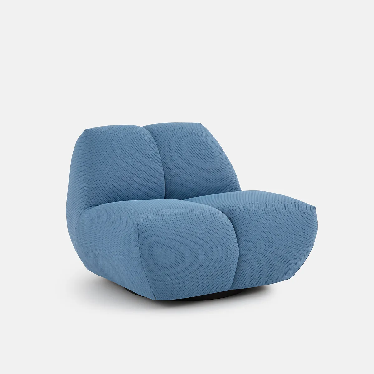 Fauteuil Pivotant, En Tissu Matelassé, NURIA