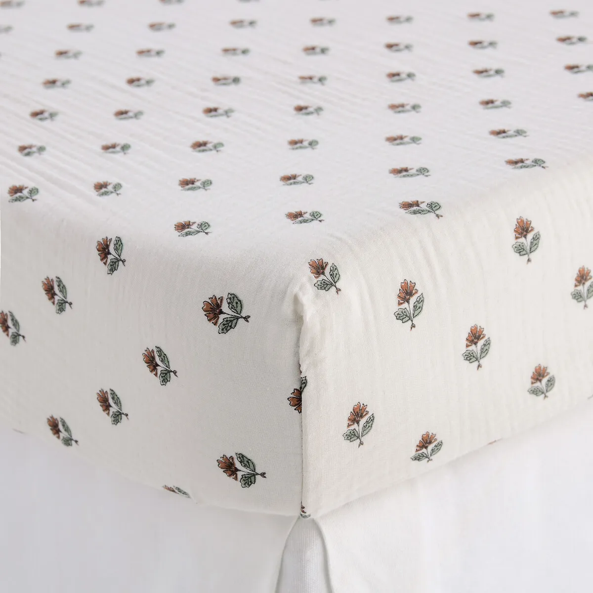 Drap-housse Enfant, En Gaze De Coton, Bonnet 30 Cm, EMELINE — vue 3