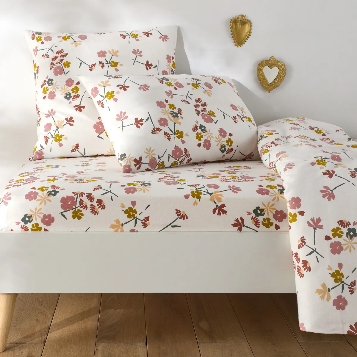 Drap-housse En Flanelle Coton Bonnet 25 Cm, Rosine
