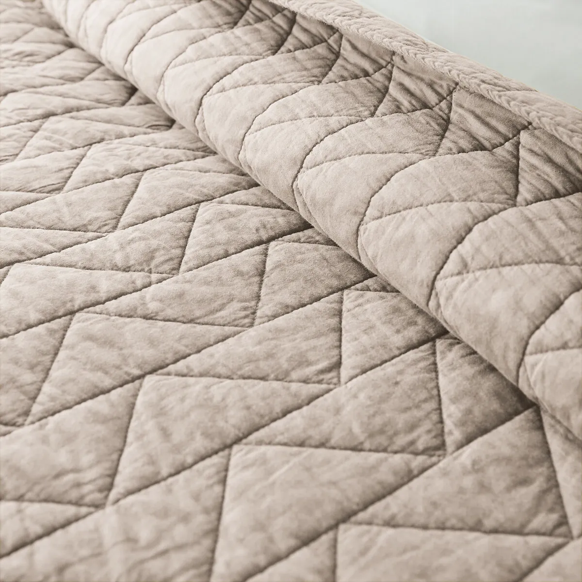 Couvre Lit Boutis Matelassé Coton Zig Zag Scenario — vue 3
