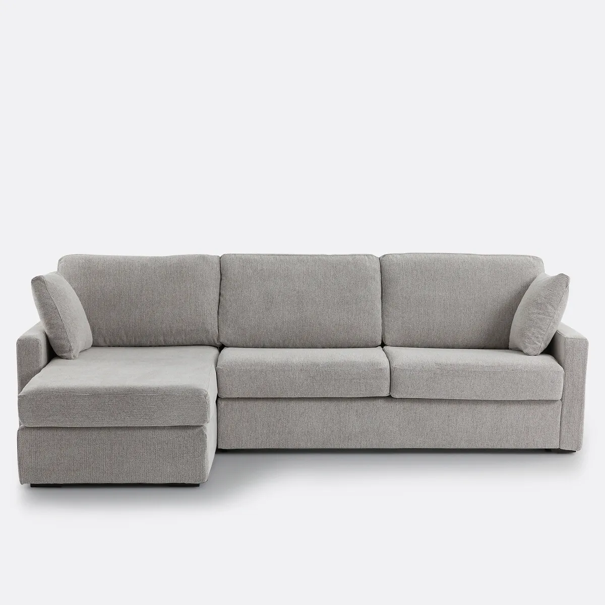 Canapé D'angle, Convertible, 4 Places, En Texturé Chiné, Comfort Bultex®, TIMOR