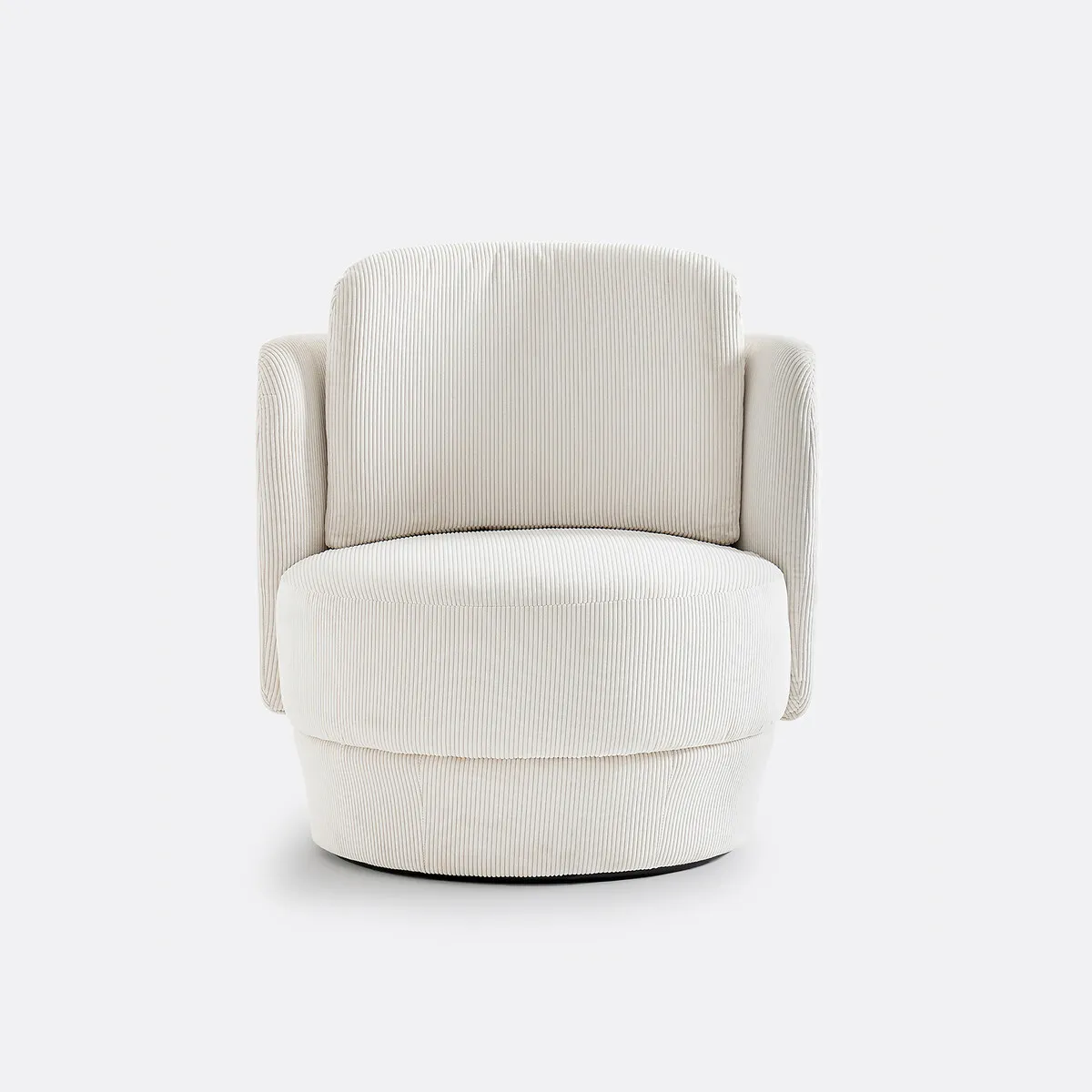 Fauteuil Rotatif Velours Côtelé, Baltimore — vue 3