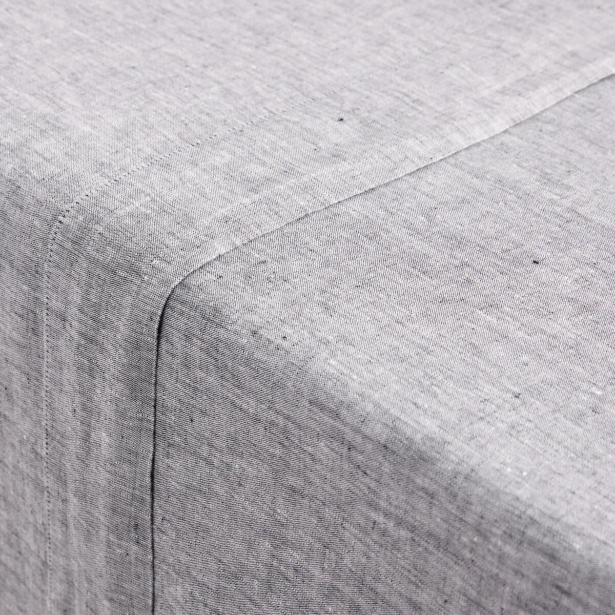 Drap Plat Uni En Lin Lavé, Linot — vue 3