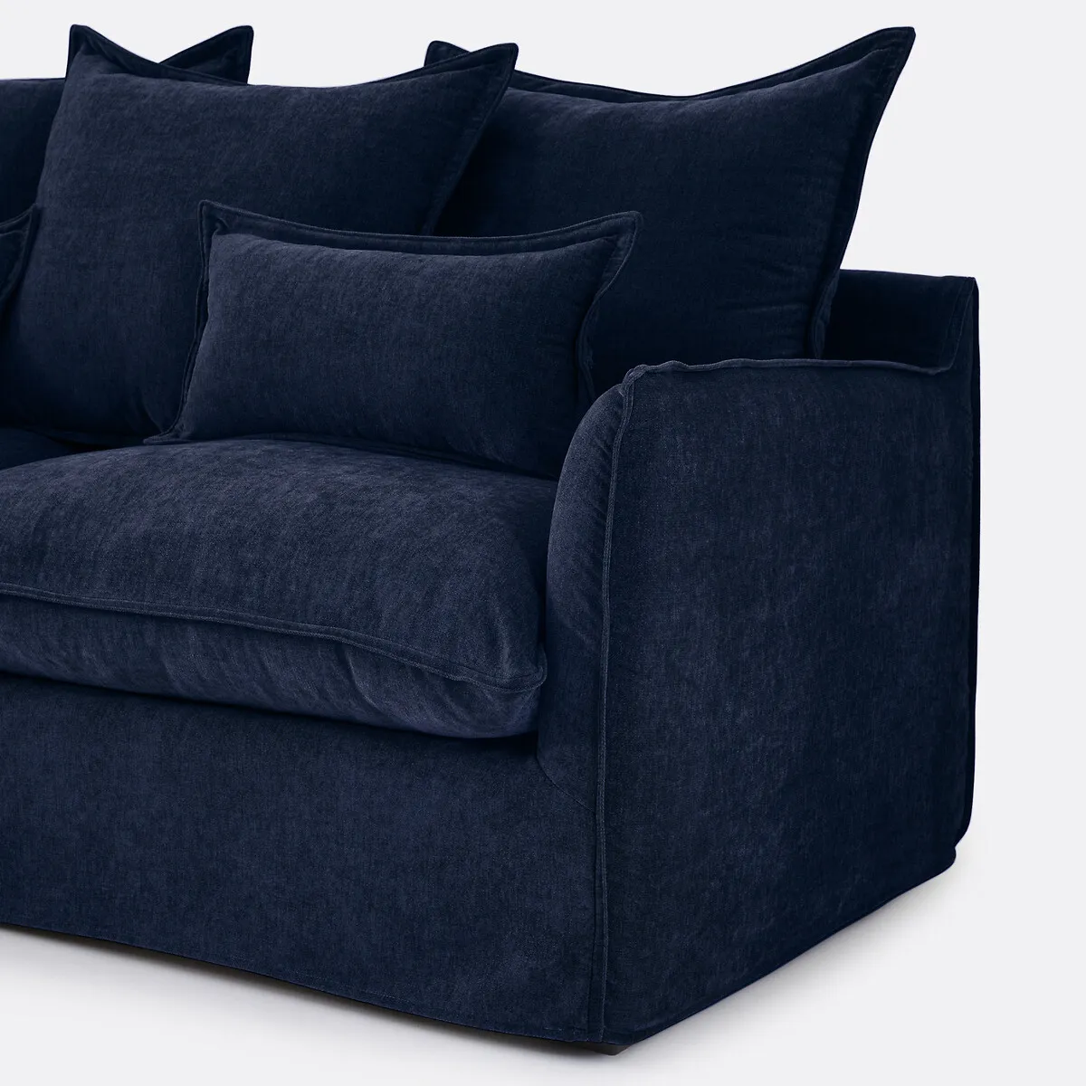 Canapé D'angle Gauche, Déhoussable, 4 Places, En Polyester Chiné, ODNA — vue 3