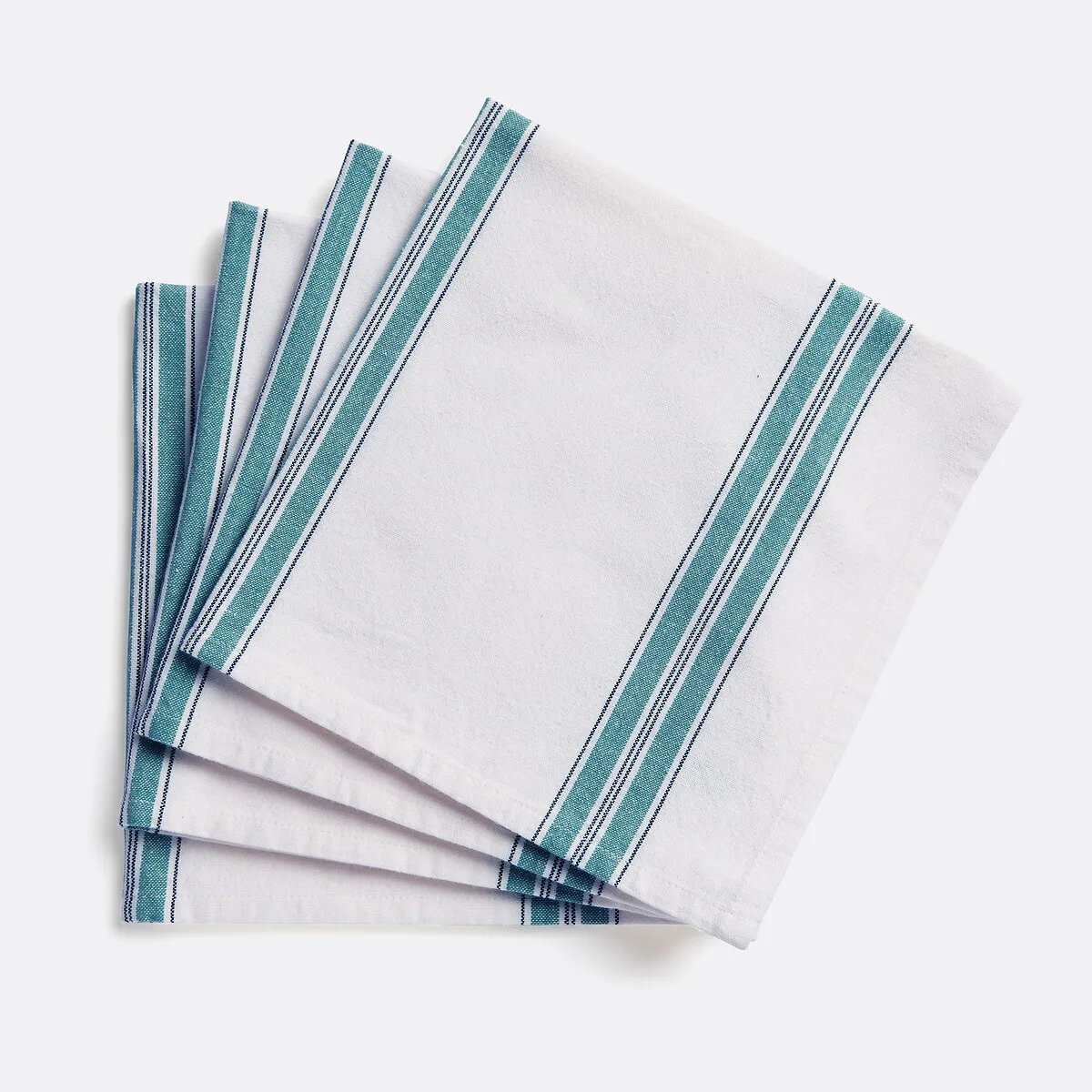 Lot 4 Serviettes De Table En Coton Lavé, Boisseau