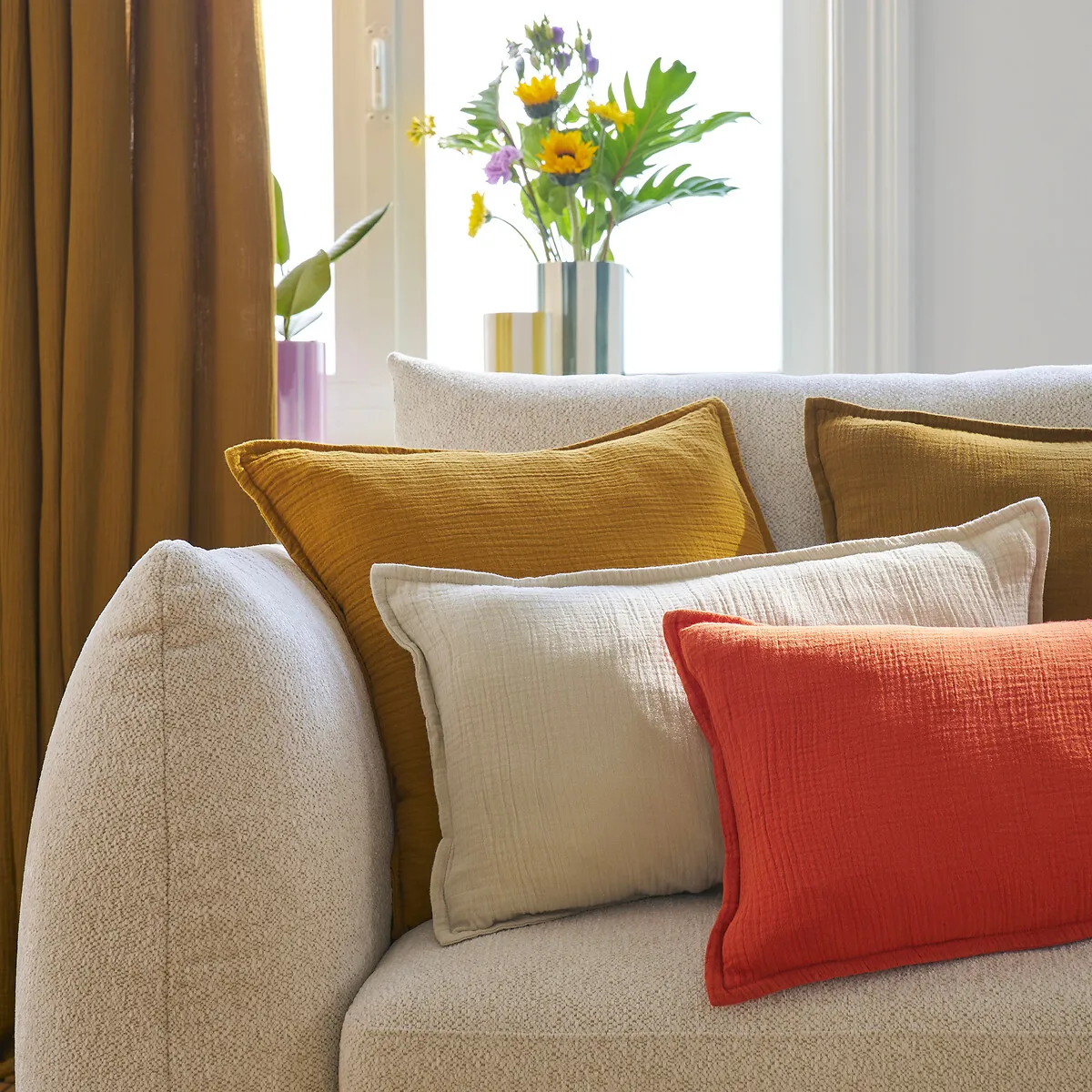 Housse De Coussin Gaze De Coton, Kumla — vue 3